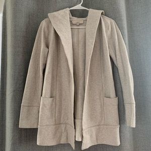 COPY - LOFT hooded sweatshirt cardigan. XS